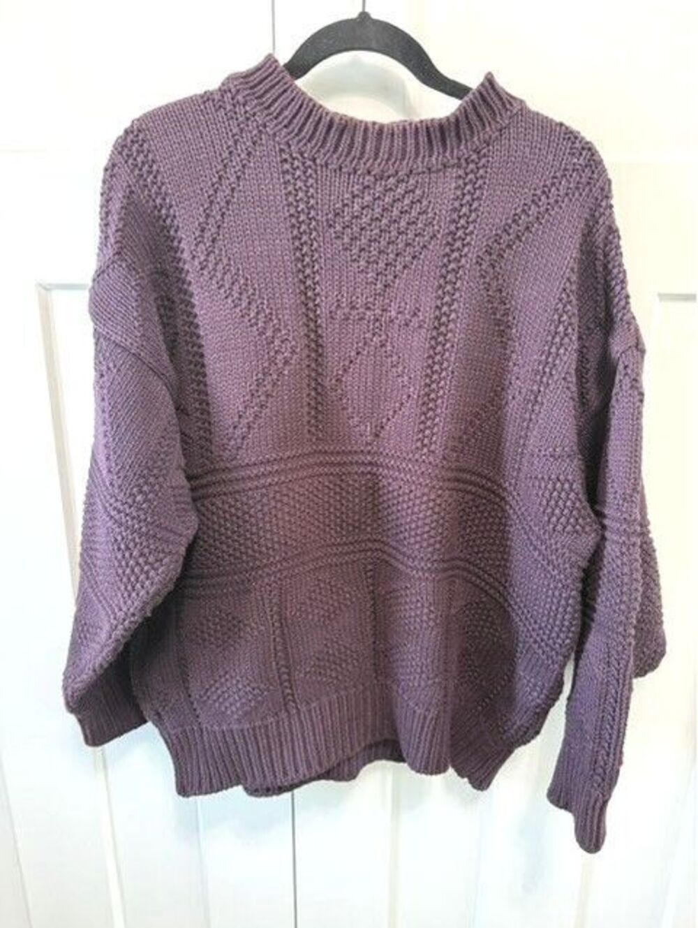 Timberland vintage weathergear made in Italy chunky knit 100% cotton size Medium